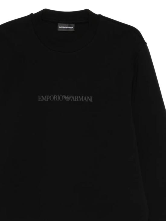 26FW 엠포리오 아르마니 긴팔 티셔츠 EM004541 AF10013MC540 BLACK EA LOG - EMPORIO ARMANI