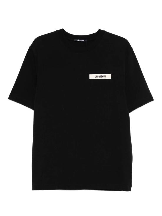 26FW 자크뮈스 그로그랭 로고 티셔츠 TSM00133AJ00226 990 Black