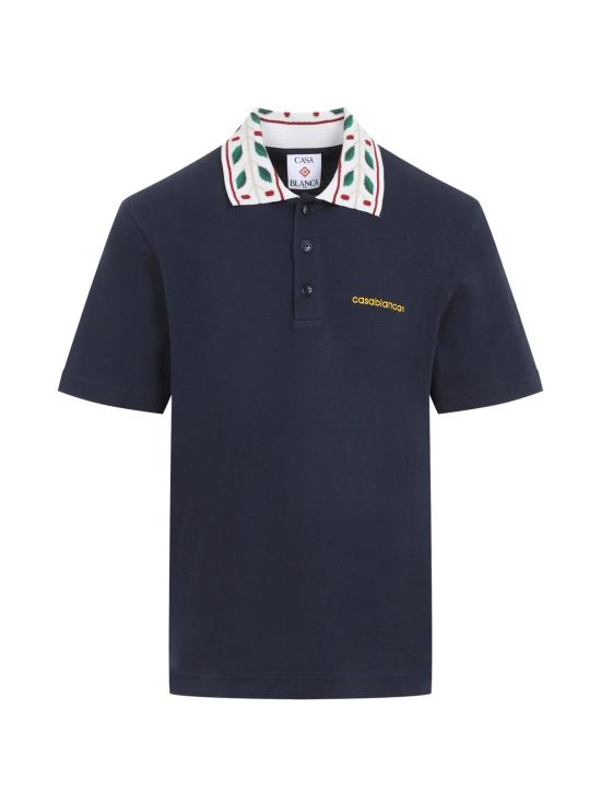 26FW 카사블랑카 폴로 티셔츠 MPF26JTP49902 NAVY