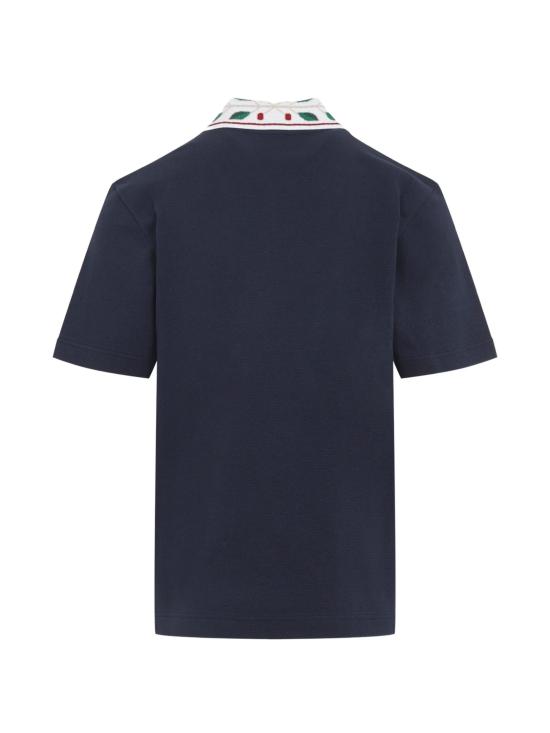 26FW 카사블랑카 폴로 티셔츠 MPF26JTP49902 NAVY - CASABLANCA