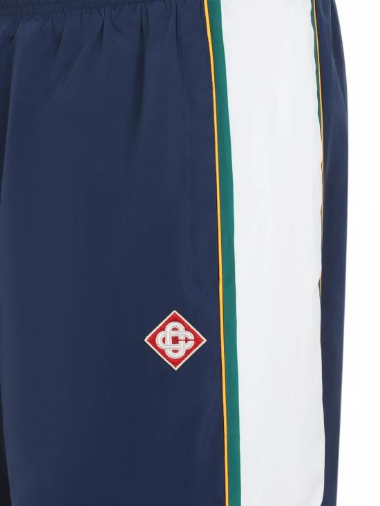 26FW 카사블랑카 스트레이트 팬츠 MPF26TR45801 NAVY GREEN WHITE YELLOW - CASABLANCA