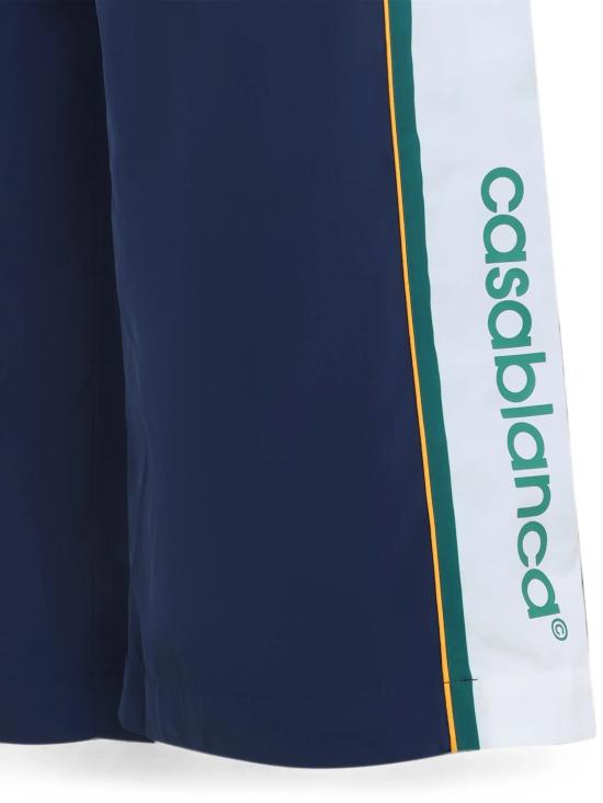 26FW 카사블랑카 스트레이트 팬츠 MPF26TR45801 NAVY GREEN WHITE YELLOW - CASABLANCA