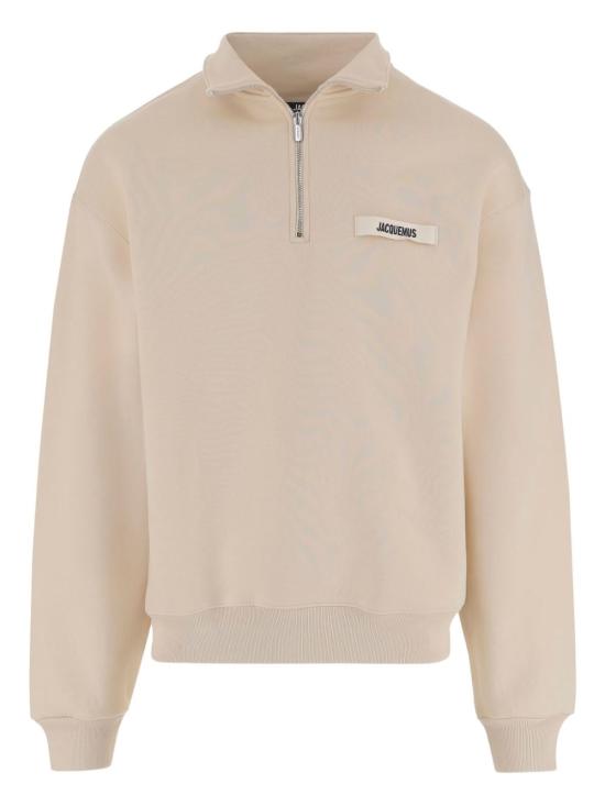 26FW 자크뮈스 하프 집업 스웨트 셔츠 SSM00313AJ00174 150 Beige