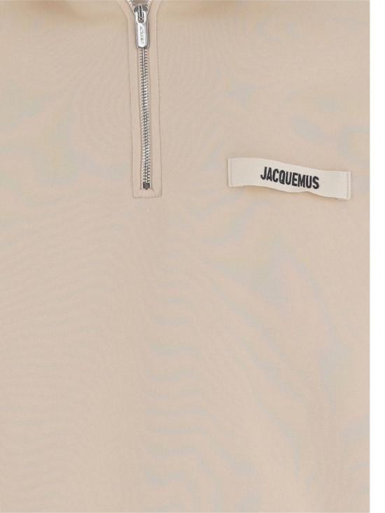 26FW 자크뮈스 하프 집업 스웨트 셔츠 SSM00313AJ00174 150 Beige - JACQUEMUS