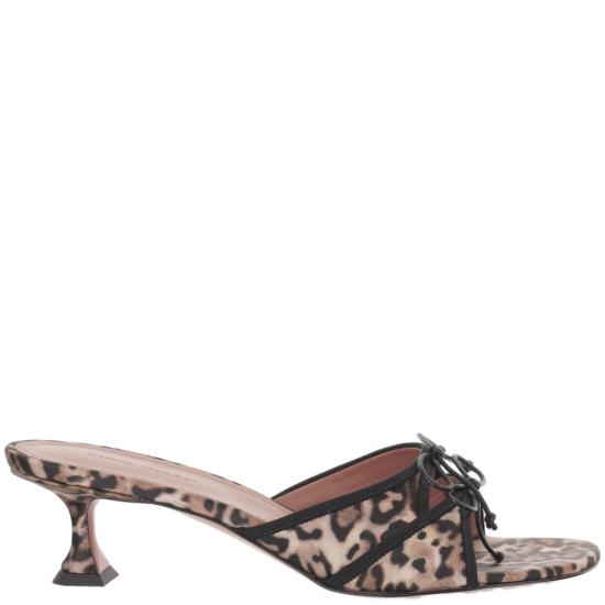 26SS 아미나 무아디 뮬/슬리퍼 ELEONORASLIPPER45LEOPARDBLACK Multicolor