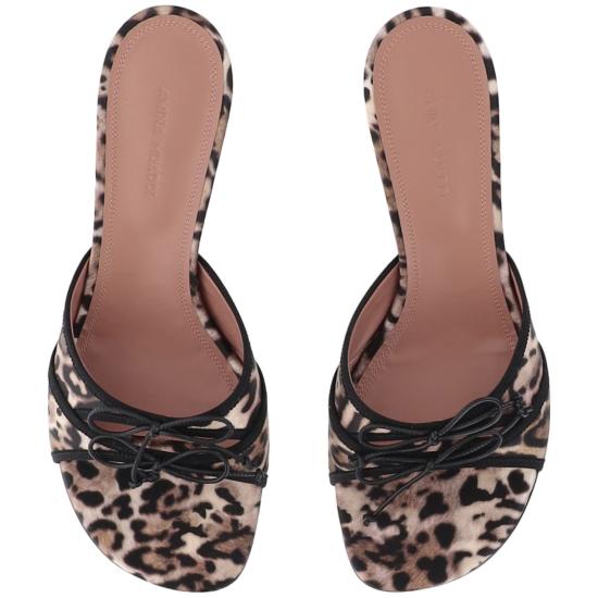 26SS 아미나 무아디 뮬/슬리퍼 ELEONORASLIPPER45LEOPARDBLACK Multicolor - AMINA MUADDI