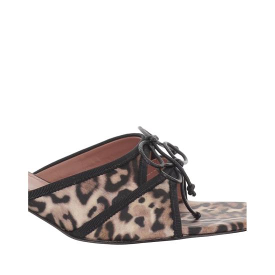 26SS 아미나 무아디 뮬/슬리퍼 ELEONORASLIPPER45LEOPARDBLACK Multicolor - AMINA MUADDI