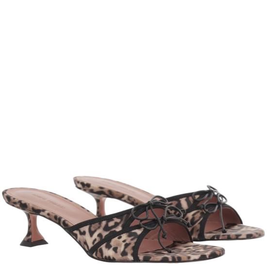 26SS 아미나 무아디 뮬/슬리퍼 ELEONORASLIPPER45LEOPARDBLACK Multicolor - AMINA MUADDI
