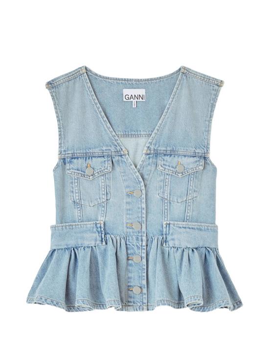 26FW 가니 수트 자켓 A1040321 565 LIGHT BLUE VINTAGE