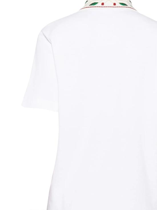 26FW 카사블랑카 폴로 티셔츠 MPF26JTP49901 BRIGHT WHITE - CASABLANCA