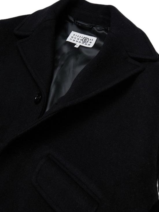 26FW [키즈] MM6 메종마르지엘라 코트 M60833MM00W M6900 NERO - MM6 MAISON MARGIELA