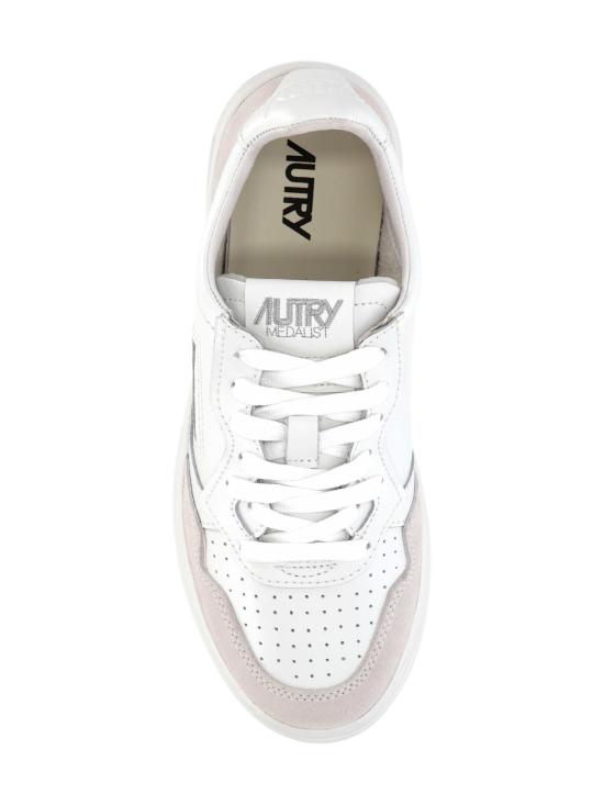 26FW 오트리 메달리스트 로우 레더 스니커즈 AULW LS30TOTALWHT - AUTRY