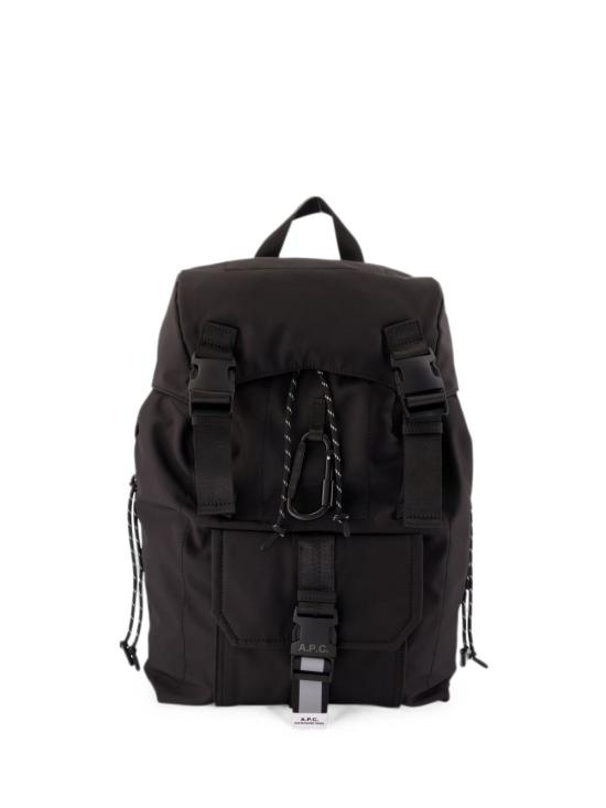 26FW 아페쎄 로고 프린트 버클 플랩 백팩 PAAGEH62631 LZZ Black