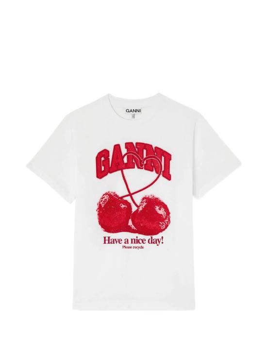 26FW 가니 반팔 티셔츠 A1050247 151 BRIGHT WHITE
