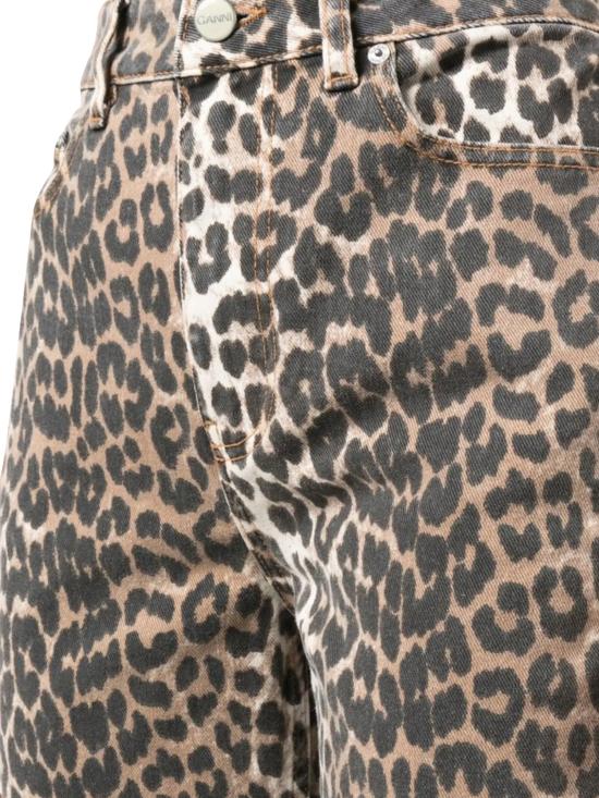 26FW 가니 레오파드 플레어 크롭 J1059 943 Leopard - GANNI