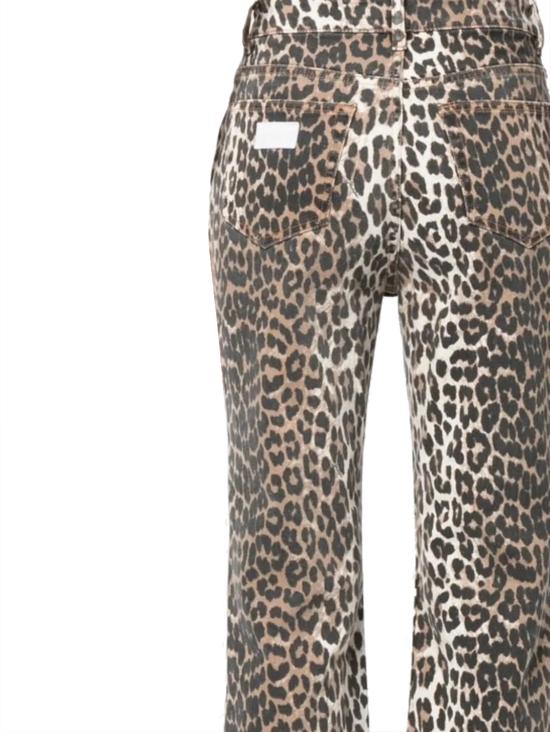 26FW 가니 레오파드 플레어 크롭 J1059 943 Leopard - GANNI