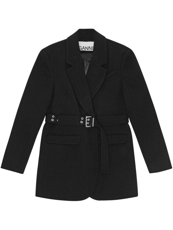 26FW 가니 수트 자켓 W0241 099 BLACK