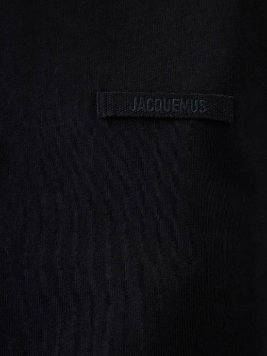 26FW 자크뮈스 그로그랭 로고 솟슬리브 티셔츠 TSW00550AJ00029 990 BLACK - JACQUEMUS