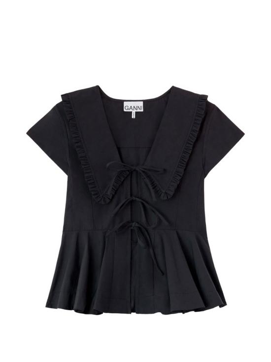 26FW 가니 반팔 티셔츠 A1040341 099 BLACK