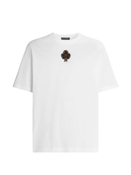 26FW 돌체앤가바나 반팔 티셔츠 G8PN9Z G7Q2MW0800 Off White
