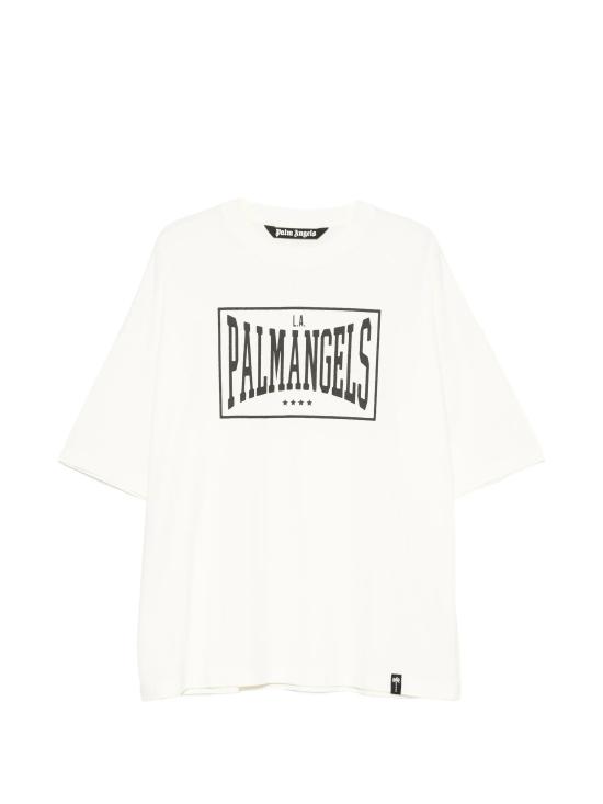 26FW 팜앤젤스 반팔 티셔츠 PAMAA003JR0040310 OFF WHITE BLACK