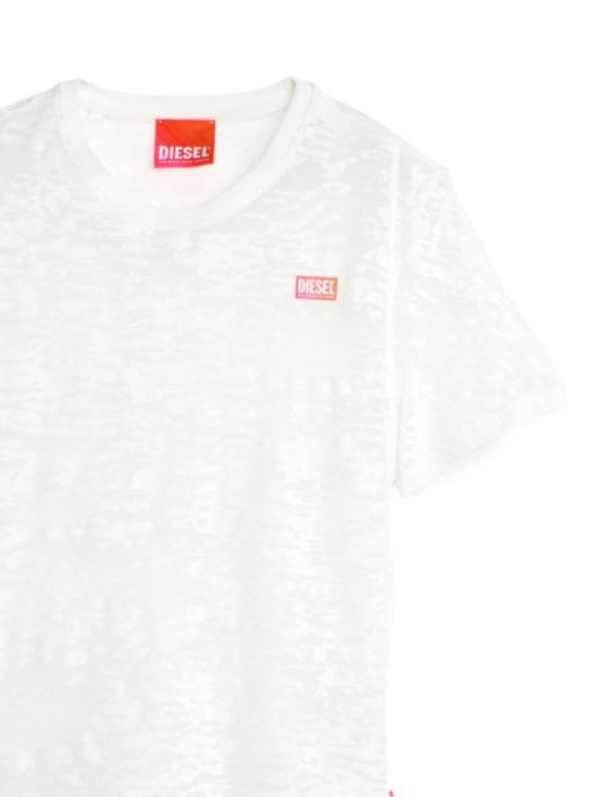 26FW 디젤 반팔 티셔츠 P01802 0SPDX100 White - DIESEL