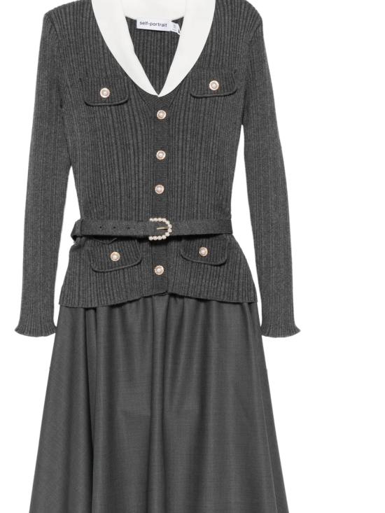 26FW 셀프 포트레이트 미디 원피스 PF26 131MAGR GREY - SELF PORTRAIT