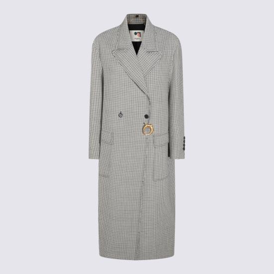 26FW 포츠 1961 코트 PW326CSB01 YFW004C01 BLACK GREY IVORY