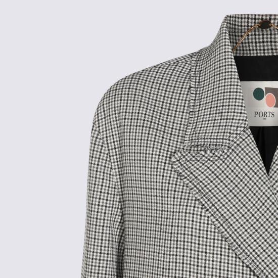 26FW 포츠 1961 코트 PW326CSB01 YFW004C01 BLACK GREY IVORY - PORTS 1961