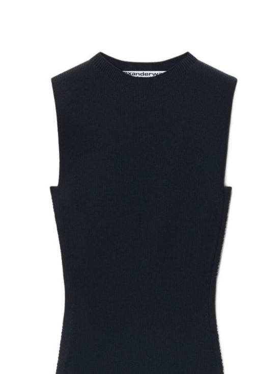 26FW 알렉산더 왕 미디 원피스 1KC3266049 001 Black - ALEXANDER WANG