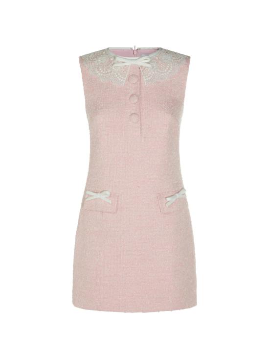 26FW 셀프 포트레이트 미디 원피스 PF26 002SCP PINK