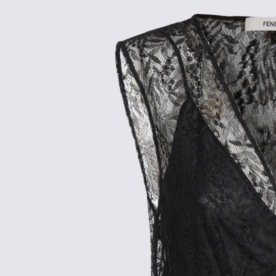 26FW 펜디 미디 원피스 FDD666 B1UDF0QA1 Nero - FENDI