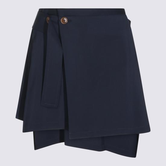 26FW 비비안웨스트우드 미디 스커트 1F020004 W01IOK410 NAVY