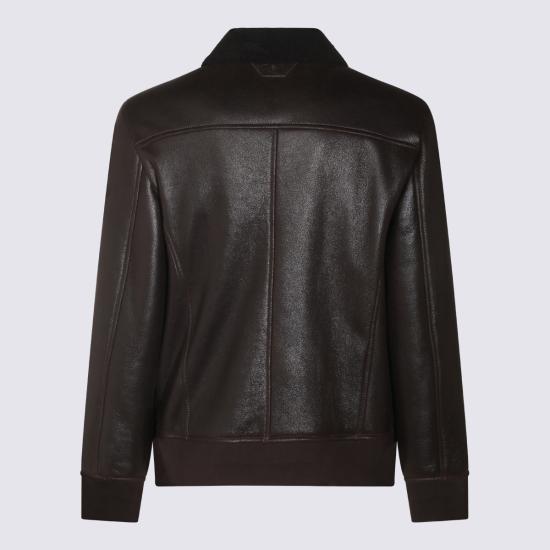 26FW 살바토레 산토로 가죽 자켓 51694 DIESDARK BROWN - SALVATORE SANTORO