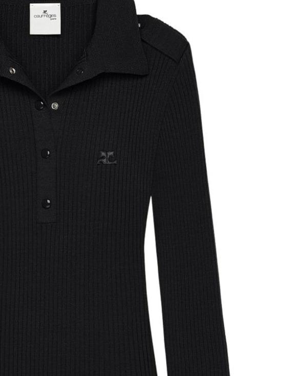 26FW 쿠레쥬 스웨터 326MPO072FI0001 9999 BLACK - COURREGES