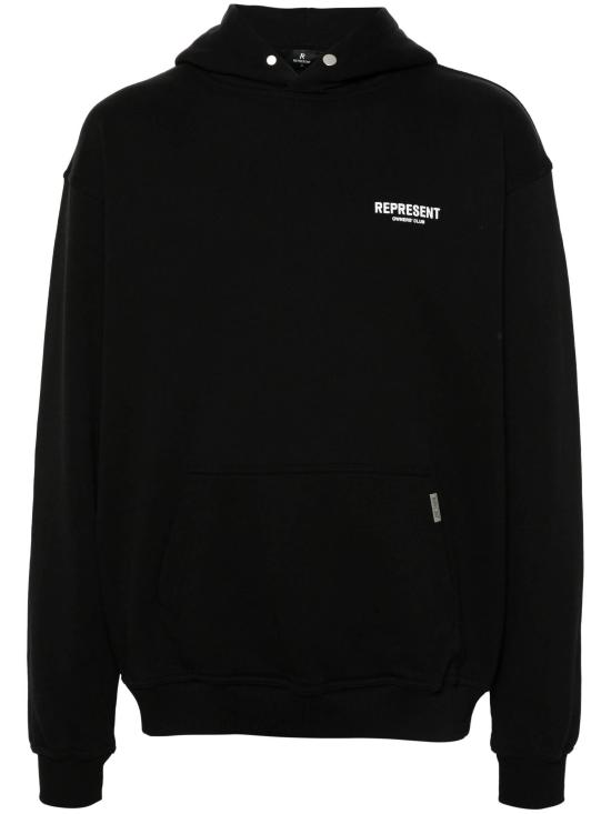 26FW 리프레젠트 긴팔 티셔츠 OCM41113 001 Black