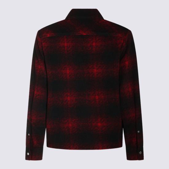 26FW 몽클레어 체크 플란넬 집업 셔츠 자켓 L20912F00035 89BKBF49 RED - MONCLER