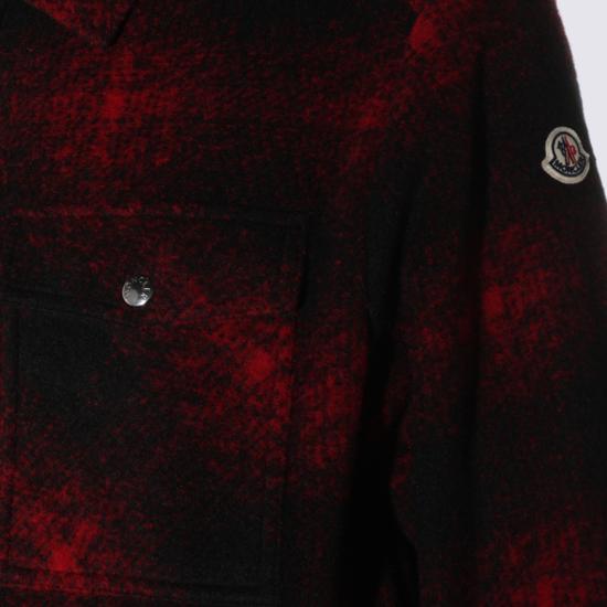 26FW 몽클레어 체크 플란넬 집업 셔츠 자켓 L20912F00035 89BKBF49 RED - MONCLER