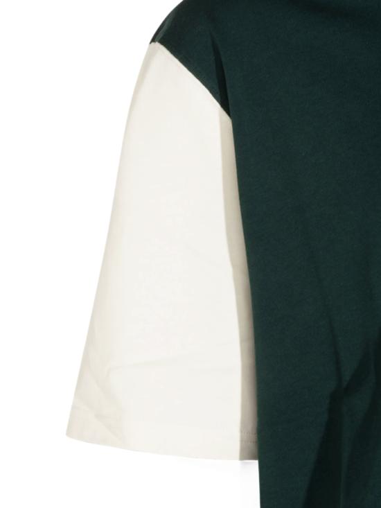 26FW 아미 반팔 티셔츠 UTS418 JE0272A244 BOTTLE GREEN IVORY - AMI