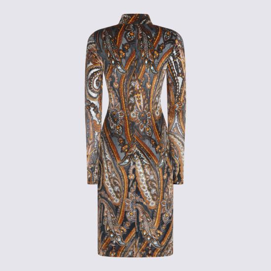 26FW 에트로 미디 원피스 WRHA0237 99JJD1FS9885 Multicolor - ETRO