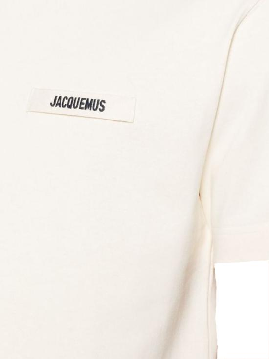 26FW 자크뮈스 그로그랭 로고 티셔츠 TSM00133AJ00226 150 Beige - JACQUEMUS