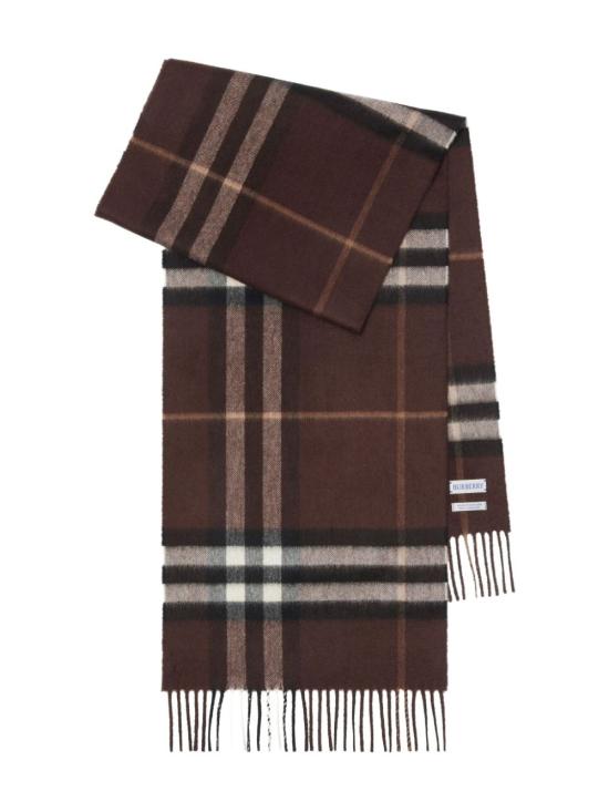 26FW 버버리 체크 캐시미어 스카프 8112638 X TREACLE BROWN