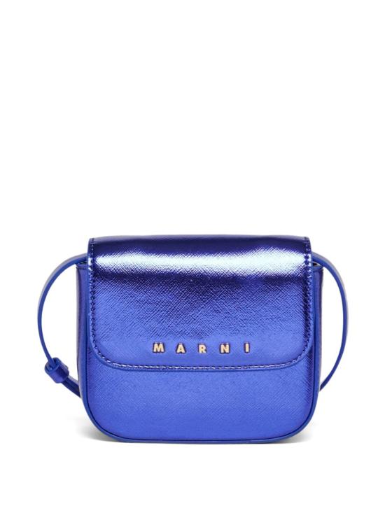26FW [키즈] 마르니 숄더백 M02029 M00YE0M864 Metallic light blue