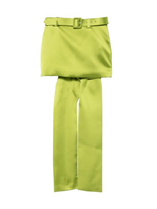 26FW 셀프 포트레이트 숏 스커트 AW26 008SKG GREEN