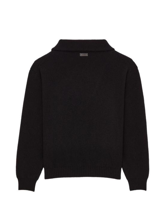 26FW 생로랑 골지 하프 집업 니트 스웨터 골지 하프 집업 니트 스웨터 873709 Y77LS1000 - SAINT LAURENT