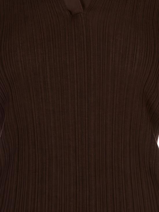 26FW 아뇨나 긴팔 티셔츠 K312016 7V180QM76 DARK BROWN EBONY - AGNONA