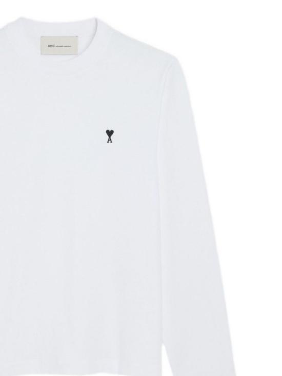 26FW 아미 반팔 티셔츠 HTS416 724101 White black - AMI
