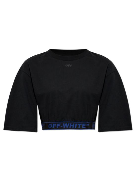 26FW 오프화이트 반팔 티셔츠 2FA00610T W013 BLACK ELECTRIC BLUE