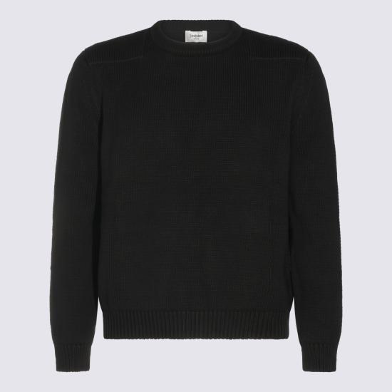26FW 생로랑 스웨터 A004JU Y77OT1000 BLACK
