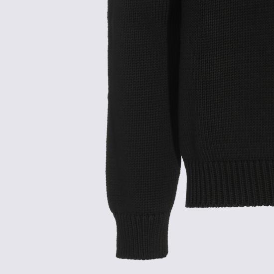 26FW 생로랑 스웨터 A004JU Y77OT1000 BLACK - SAINT LAURENT